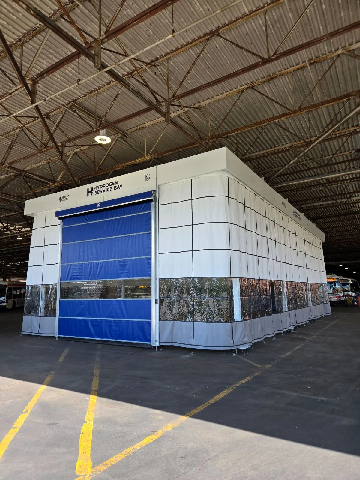 Industrial hydrogen service bay